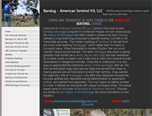 Tablet Screenshot of americanbandog.com